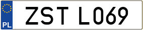 Trailer License Plate